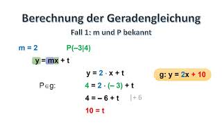 Geradengleichungen berechnen [upl. by Trepur]