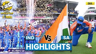 India Vs South Africa Highlights IND Beat SA By 7 Runs Win T20 WC 2024 Final I Rohit Sharma I Kohli [upl. by Frangos]