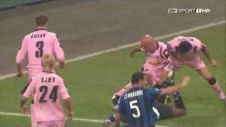 20092010 Inter vs Palermo 53 [upl. by Anaitsirk]