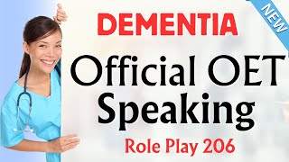 POST SURGERY CARE FOR A DEMENTIA PATIENT OET Speaking oetspeaking [upl. by Delamare]