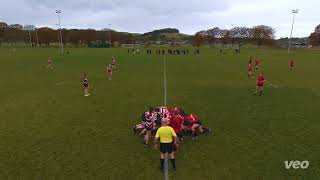 Biggar Reds U16 v Stirling County U16 Highlights [upl. by Eanahs]