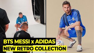 Messi behind the scenes photo session with Adidas NEW CLASSIC JERSEY  Football News Today [upl. by Hamlani15]