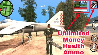 GTA San Andreas Android Cheat UnlimitedHealthMoneyampWeapons  gta san andreas unlimited health [upl. by Eded]