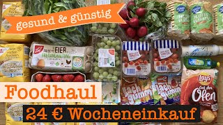 Wocheneinkauf gesund amp günstig mit Cashback 24 €  Food Haul mit Food Diary 1 Person [upl. by Baras217]