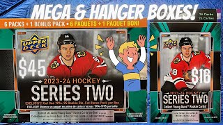 The Hunt for Bedard 🔥 Mega Box and Hanger Boxes 202324 Upper Deck Series 2 Hockey 🥅 [upl. by Llij443]