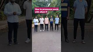 How to pronounce Silent R englishenglishlearningenglishvocabularyspokenpronunciationword [upl. by Lore514]