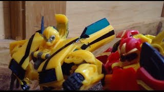 Transformers Prime Legacy Ep6 Bumblebee vs Lazerback Stop Motion [upl. by Kirven912]