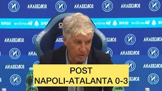 NAPOLIATALANTA 03  GASPERINI POST PARTITA [upl. by Orsa611]