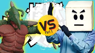 Giant Green KAIJU vs MAD SCIENTIST part 1  Classic Kaiju Bouts [upl. by Guillemette]