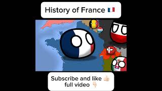 History of France  Countryballs 1 countryballs polandball history europe france map ww2 [upl. by Bashemath]