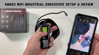 KMDES WiFi Industrial Endoscope Setup amp Review [upl. by Nirb535]