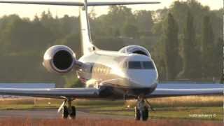 Taiwanese Gulfstream G550 Take Off at Airport BernBelp [upl. by Whallon646]