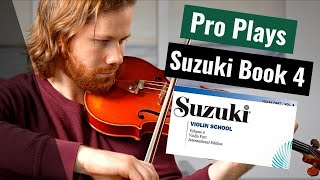 PRO plays  Suzuki Violin Book 4  Solo Violin [upl. by Washburn]