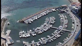 DJI AIR 2S Stunning drone footage of Campoamor beach and harbour Costa Blanca Spain [upl. by Edas]