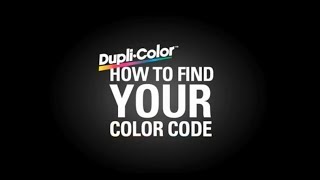 DupliColor Find Your Color Code Subaru [upl. by Nilesoy159]