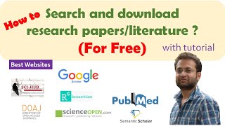 How to find and download research papers Best free websites tutorial Google scholar  Scihub etc [upl. by Epner303]