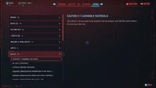 Cyberpunk 2077 update 211 caution flammable materials shard location [upl. by Fulmis858]