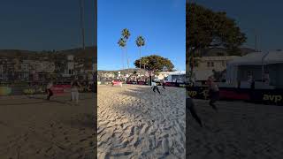 Pro beach volleyball game in California [upl. by Bivins]