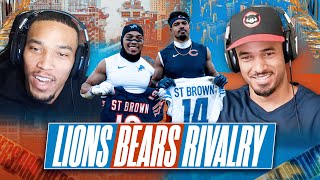 AmonRa St Brown Talks Trash amp Tries to Get Inside Info on Bears w Equanimeous  Bears vs Lions [upl. by Firahs939]