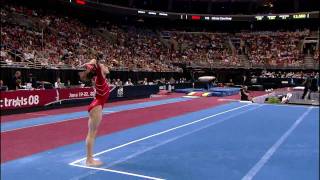 Mattie Larson  Floor Exercise  2008 Olympic Trials  Day 1 [upl. by Lebam]