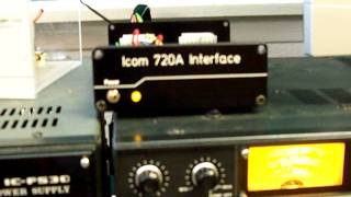 Icom 720A with Ham Radio Deluxe Interface and Rotary Relay Replacement [upl. by Itoyj84]