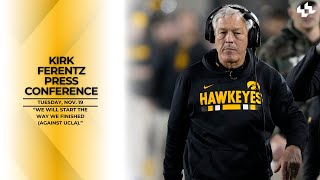 We will start the way we finished against UCLA  Kirk Ferentz Press Conference  Nov 19 [upl. by Balsam]