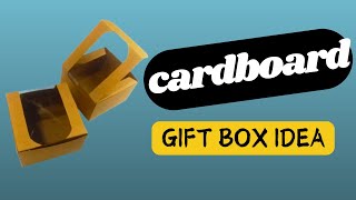 How to make a gift box from cardboard  Home DIY ideas [upl. by Ehtylb]