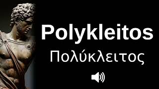 🇬🇷 How to pronounce Polykleitos in English [upl. by Amelie]