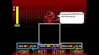 DELTATRAVELER Underfell Sans Genocide Fight [upl. by Rabkin]