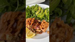 Stuffed Salmon with Feta Shrimps and Sundried tomatoes salmon recipe dinner ужин готовимдома [upl. by Cahilly401]