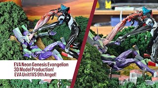 EVA Neon Genesis Evangelion 3D Model Production EVA Unit1VS 9th AngelEVA Model Production [upl. by Peacock395]