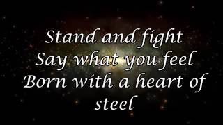 Manowar Heart of steel Lyrics [upl. by Gunn970]