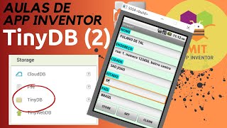 AULAS DE APP INVENTOR  AULA 20 – tinyDB  APLICATIVO DE CADASTRO [upl. by Mllly601]