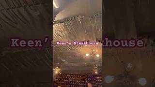 Keens Steakhouse 🥰steak steakhouse food newyork manhattan greatfood [upl. by Uhthna]