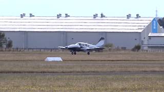 Palmerston North Airport  Piper PA23250 Aztec ZKDGT Take off RWY25 [upl. by Pritchett]