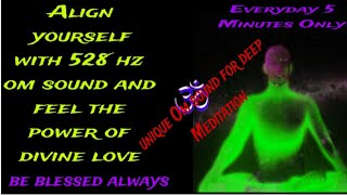 528 hz OM Sound For Divine Meditation 🕉️🎧 [upl. by Elockcin291]