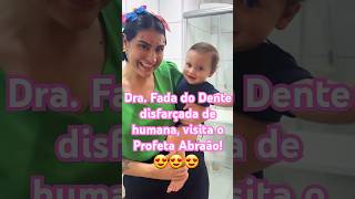 Profeta Abraão escovando os dentinhos criança infantil dentistadecrianca [upl. by Oyam]