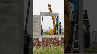 Installation process of prefabricated cement board fence [upl. by Kyne]