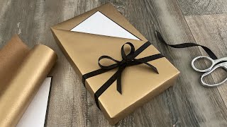 Angled Pocket Gift Wrapping  Paper Craft Ideas [upl. by Connell]