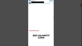 SSS CALAMITY LOAN sss sssloan typhooncarina [upl. by Drofhsa]