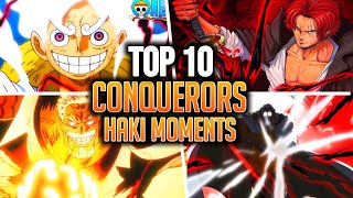 EPIC Top 10 CONQUERORS HAKI Moments in One Piece—UPDATED 2024 [upl. by Aneeuqal]