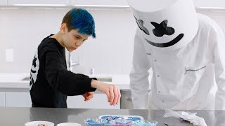 Marshmello amp Sceptic Make Fortnite Loot Llama Candy  Cooking with Marshmello [upl. by Felicie604]