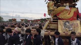 三木の祭り屋台大集合 三木市制70周年記念 第２グループ練り [upl. by Hertz]