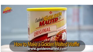 How to Make Golden Malted Waffles [upl. by Nnylaj]