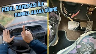 PEDAL KAMERASI İLE ANLATTIM  YOKUŞTA MANUEL ARABA KALDIRMA  VİTES GEÇİŞLERİ  POV SÜRÜŞ [upl. by Ambur329]