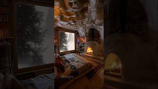 Cozy Bedroom With Fireplace explore wanderingphotographers fireplacesounds travelphotographer [upl. by Kinch106]