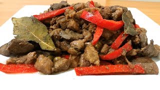 IGADO RECIPE  ILOCANO STYLE  PORK LIVER AND BELLY INGREDIENTS [upl. by Enelyaj247]