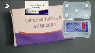 Stimucor 5 Tablet  Letrozole 5mg Tablet  Stimucor 5mg Tablet Uses Benefits Dosage Review in Hindi [upl. by Modestine]