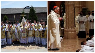 FSSP Ordinations and Chicago Archdiocese Ordinations  Side by Side [upl. by Ohce]