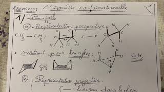 Exercices sur l’isomérie conformationnelle [upl. by Remmos]